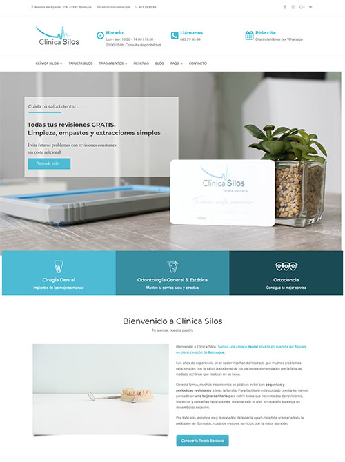 Página Web Clínica Silos Bormujos